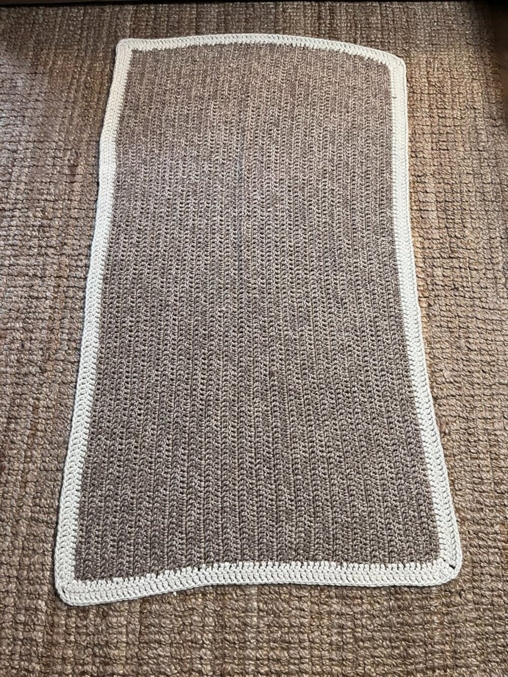 Vintage Handmade Crochet Throw Blanket | Boho Cottagecore Texture